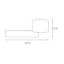 Discount Katchmee Poignée de porte design à cylindre finition aspect noir mat Alma -