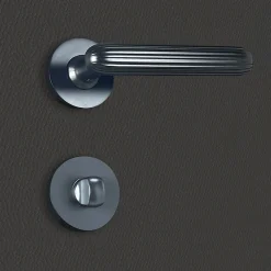 Sale Katchmee Poignée de porte design à condamnation finition aspect noir mat Davia -