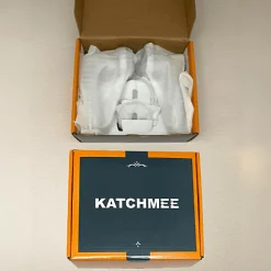 Katchmee Poignée de porte design à cylindre finition aspect chrome mat Flavia -* Poignée Sur Plaque