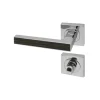 Reivilo Poignée de porte d'intérieur Premium chrome Chêne Cendré à condamnation* Poignée Sur Rosace