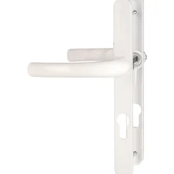 Clearance Hoppe Poignée de porte fenêtre - Tokyo - Et Cie - Blanc - Clé I - 195 mm - Carré de 8 mm - Épaisseur de porte : 58 à 67 mm