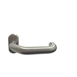 Best Klose Besser Poignée de Porte "Germany" Inox 316 sur Rosaces ovales + paire de rosaces étroites ovales trous cylindres Inox 316