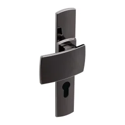 Vachette Poignée de porte intérieure - Muze - - Gris argent - Condamnation - 165 mm* Poignée Sur Plaque