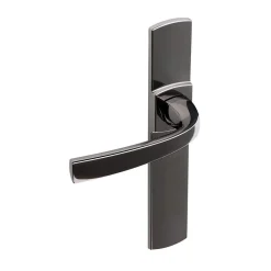 Vachette Poignée de porte intérieure - Muze - - Gris argent - Condamnation - 165 mm* Poignée Sur Plaque
