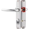 Hoppe Poignée de porte intérieure - San diego - Et Cie - Gris argent - Condamnation - 165 mm* Poignée Sur Plaque|Poignée De Porte Intérieure