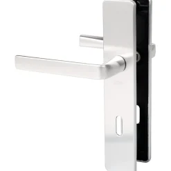 Vachette Poignée de porte intérieure - Kaza - - Gris argent - Clé L - 195 mm* Poignée Sur Plaque