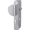 Eurowale Poignée de porte palière - New camelia sup - - Gris argent - Clé I - 195 mm* Poignée Sur Plaque