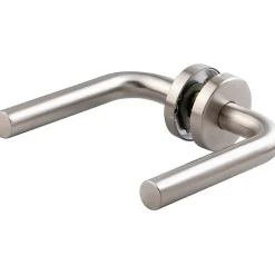 Vachette Poignée de porte sur rosace inox - Bec de cane - LC1 -* Poignée Sur Rosace