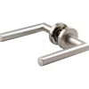 Vachette Poignée de porte sur rosace inox satinée - Bec de cane - Linox 493 -* Poignée Sur Rosace