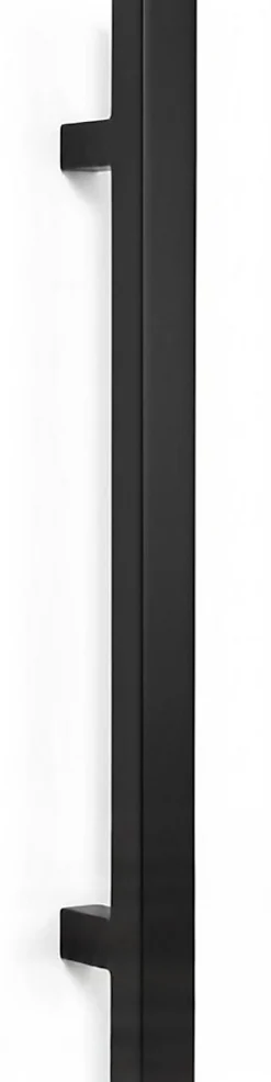 Sale Hardwarexchange Poignée de tirage Carrée 25x25 mm - Entraxe350 - S70 - L500 mm - INOX 304 Laqué RAL 9005 Noir Mat