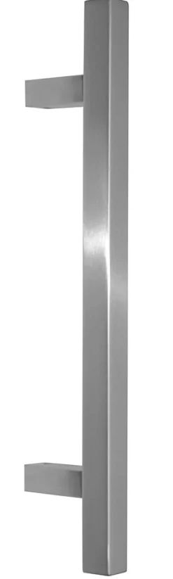 Clearance Hardwarexchange Poignée de tirage Carrée 25x25 mm - Entraxe350 - S80 - A65 - L500 mm - incliné 60 - INOX 304 poli