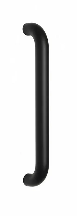 Clearance Hardwarexchange Poignée de tirage Diamètre 32 mm - Entraxe350 mm - INOX 304 Laqué RAL 9005 Noir Mat