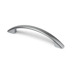 Niubo Poignée en Zamak, finition chrome mat, dimensions: 124x11x26mm et inserts: 96mm-* Poignée De Meuble