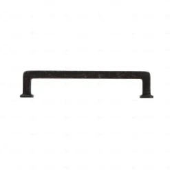 Hardwarexchange Poignée pour meubles en zamac Entraxe 128 Fer noir vintage