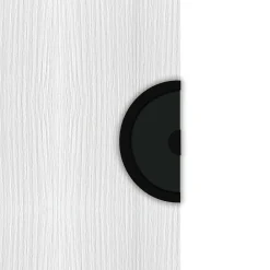 Outlet Reivilo Poignée pour porte coulissante DESIGN demi-lune noir mat - KATCHMEE