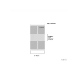 Discount Reivilo Poignée pour porte coulissante DESIGN demi-lune finition chromée - KATCHMEE