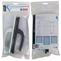 Acbat Poignée pour porte de service Bicolore Finition extérieure gris 7016 et intérieure blanc 9016