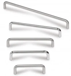 Estamp Poignée Rod 7610-Inox brossé. 200x21x8mm. Entraxe 192mm.* Poignée De Meuble