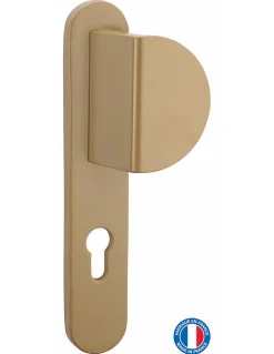 Discount Thirard Poignée Targa A2P pour porte palière, réversible, or -