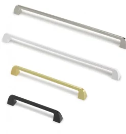 Hot Estamp Poignée Wedge 6851-Or brossé. 210x18x28mm. Entraxe 192mm.