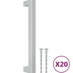 Sale Vidaxl Poignées d armoire 20 pcs argenté 160 mm acier inoxydable