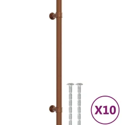 Vidaxl Poignées d armoire 10 pcs bronze 192 mm acier inoxydable