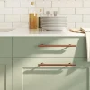 Best Vidaxl Poignées d armoire 5 pcs bronze 192 mm acier inoxydable
