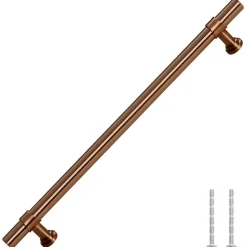 Best Vidaxl Poignées d armoire 5 pcs bronze 192 mm acier inoxydable