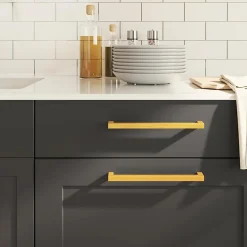 Vidaxl Poignées d armoire 5 pcs doré 224 mm acier inoxydable* Poignée De Meuble