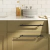 Vidaxl Poignées d armoire 5 pcs noir 224 mm acier inoxydable* Poignée De Meuble