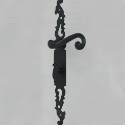 Hot Secury-T Poignées de porte fer forgé COQ noir 330X36 mm à condamnation