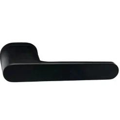 Secury-T Poignées de porte sur rosace oblongue noir mat - Modèle Marina* Poignée Sur Rosace