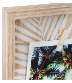 Outlet Atmosphera Porte - photos - bois et corde - 48x48 cm - Modèle 1-