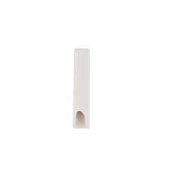 Mobois Porte embrasse moderne bois de hêtre blanc Ø11 cm L.50cm blanc - 2 pièces