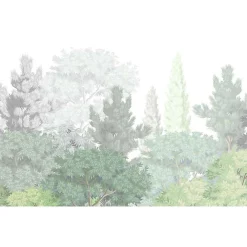 Discount Scenolia Poster intissé FORET BOTANIQUE feuillage vert 60 x 40 cm - Décoration intérieure HD