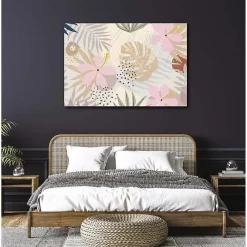 Sale Scenolia Poster intissé MONSTERA BEIGE SABLE 140 x 95 cm - Affiche murale de qualité supérieure