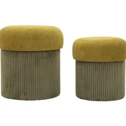 Mauro Ferretti Pouf avec rangement intégré Aspen (Set de 2)* Pouf Et Poire