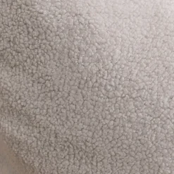 New Bananair Pouf bouclette déhoussable 180 x 140 cm blanc
