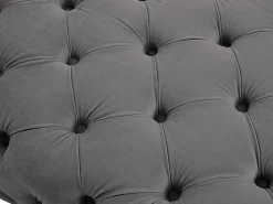 Vente-unique Pouf chesterfield en velours anthracite EDWINA* Pouf Et Poire