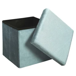 The Home Deco Factory Pouf coffre de rangement velours côtelé Giullia* Pouf Et Poire
