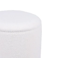 Sicaan Pouf coffre JULIETTE tissu bouclette blanc* Pouf Et Poire