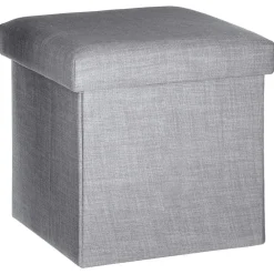 Atmosphera Pouf coffre pliable Tomaz - L. 38 x H. 38 cm* Pouf Et Poire