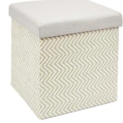 Best The Home Deco Factory Pouf coffre pliable tressage Mirage