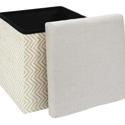 Best The Home Deco Factory Pouf coffre pliable tressage Mirage