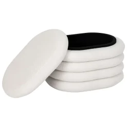 Online Atmosphera Pouf de rangement en bouclette GUILIA