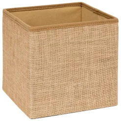 5Five Pouf de rangement Mix 'n' Modul en toile de jute 31x31cm - Beige-* Pouf Et Poire