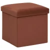 Hot Atmosphera Pouf de rangement pliable en velours