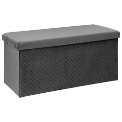 5Five Pouf double pliant Velours gris Mix N' Modul -* Pouf Et Poire