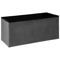 5Five Pouf double pliant Velours gris Mix N' Modul -* Pouf Et Poire