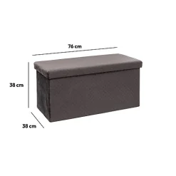 5Five Pouf double pliant Velours gris Mix N' Modul -* Pouf Et Poire